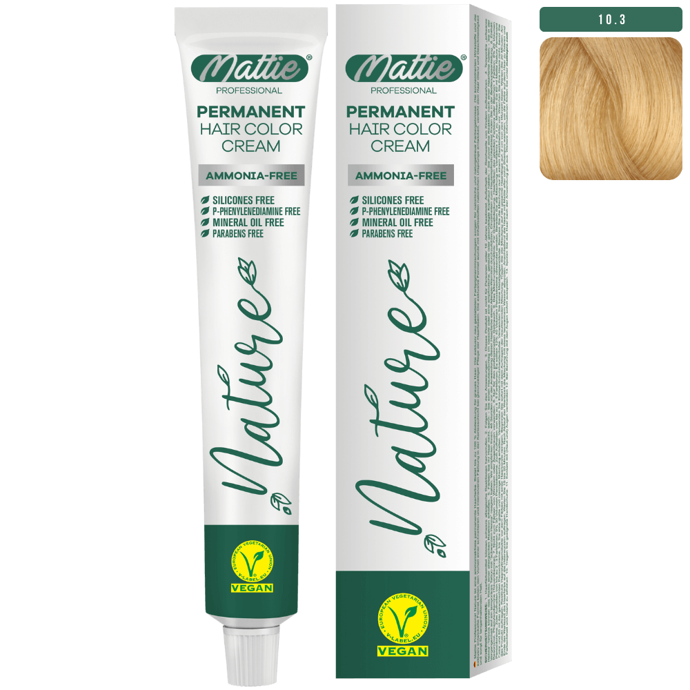 Mattie Professional Nature (10.3) Champagne Blond - Vegan Permanente Kleurcrème 60ml