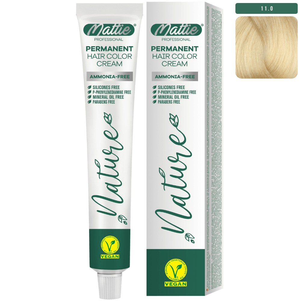 Mattie Professional Nature (11.0) Platinum - Vegan Permanente Kleurcrème 60ml