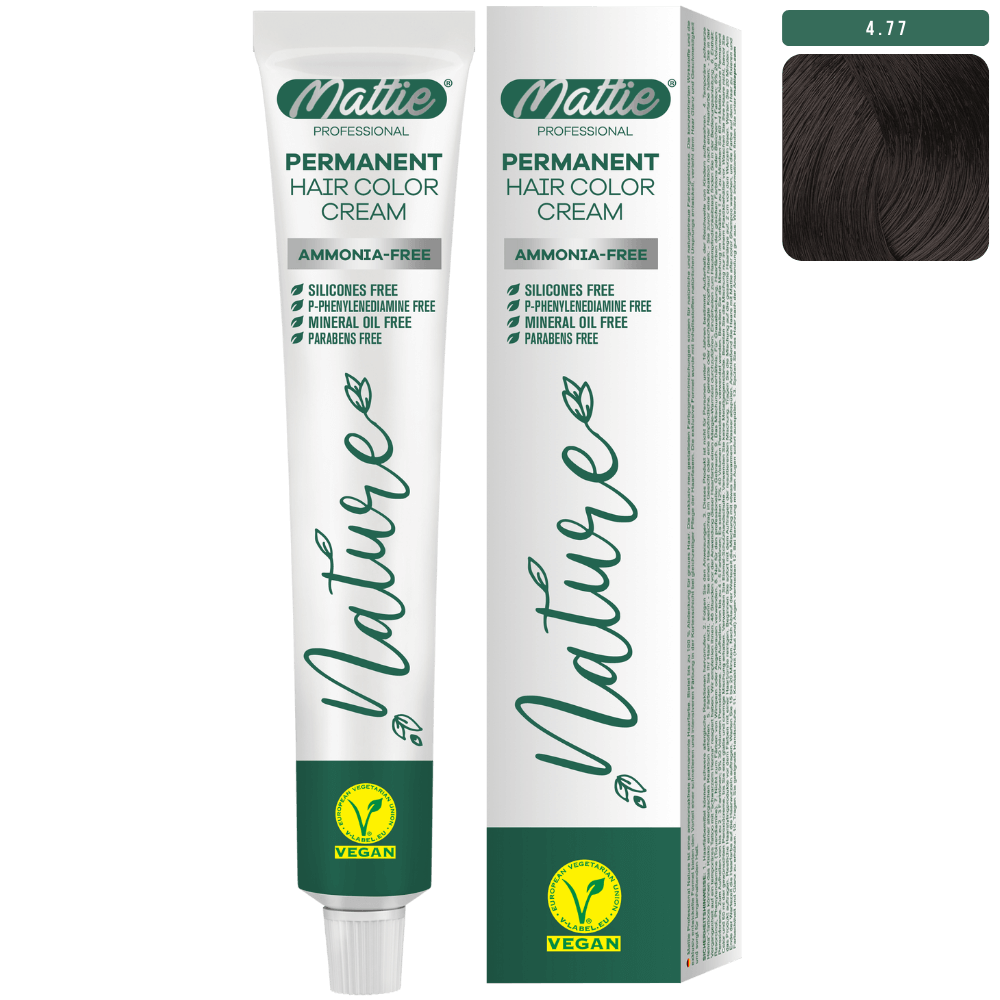 Mattie Professional Nature (4.77) Mokka - Vegan Permanente Kleurcrème 60ml
