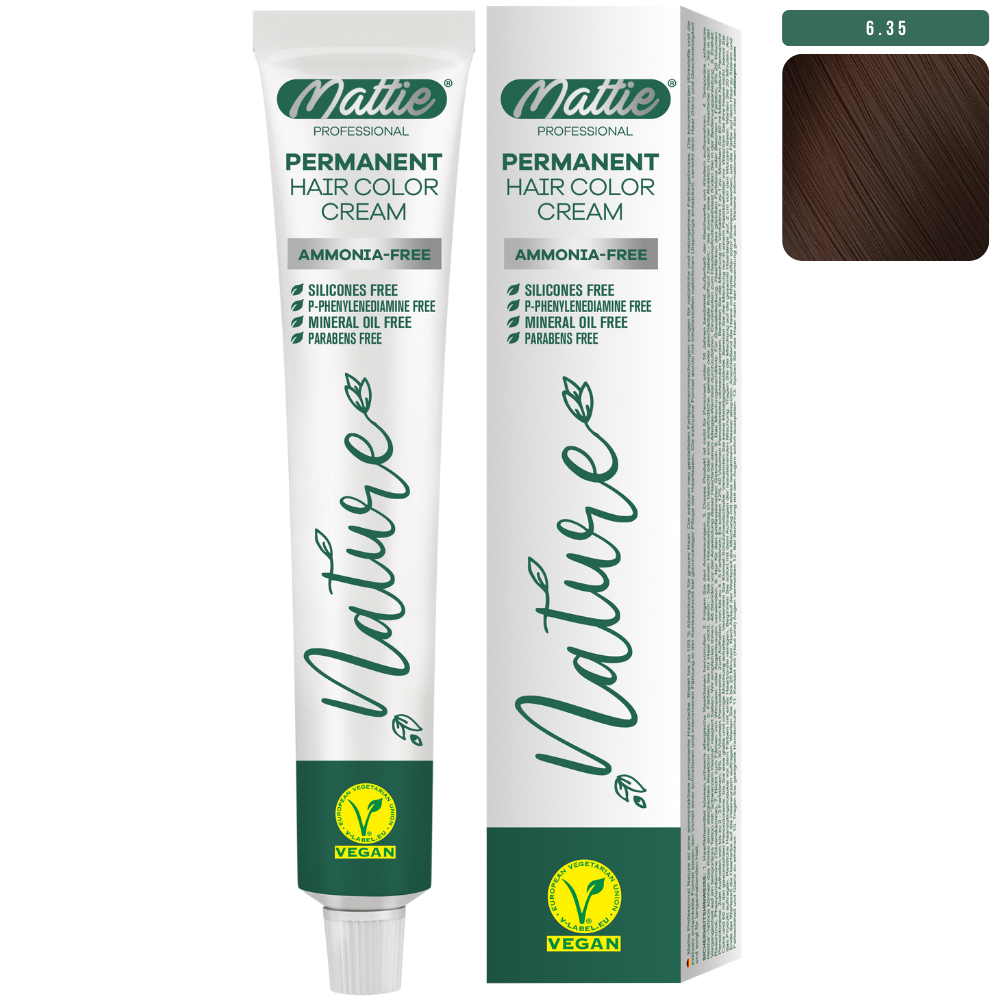 Mattie Professional Nature (6.35) Chocolade Caramel - Vegan Permanente Kleurcrème 60ml