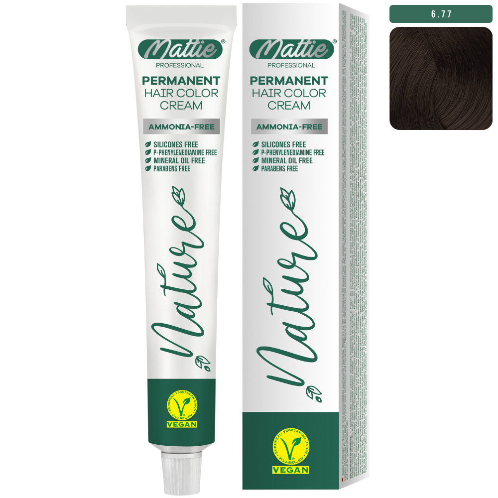 Mattie Professional Nature (6.77) Intense Chocolade - Vegan Permanente Kleurcrème 60ml