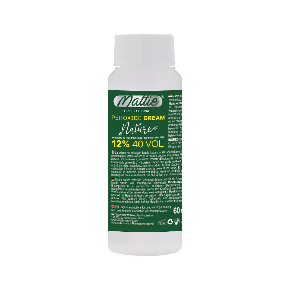 Mattie Professional Nature - 12% (40 VOL) Peroxide Crème Vegan 60ml