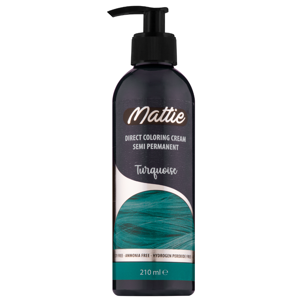Mattie Turquoise - Direct Vegan Kleurcrème Semi-Permanent 210ml