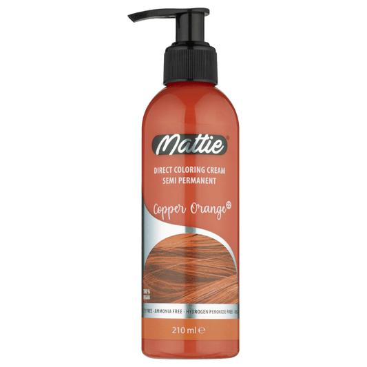 Mattie Copper Orange - Direct Vegan Kleurcrème Semi-Permanent 210ml