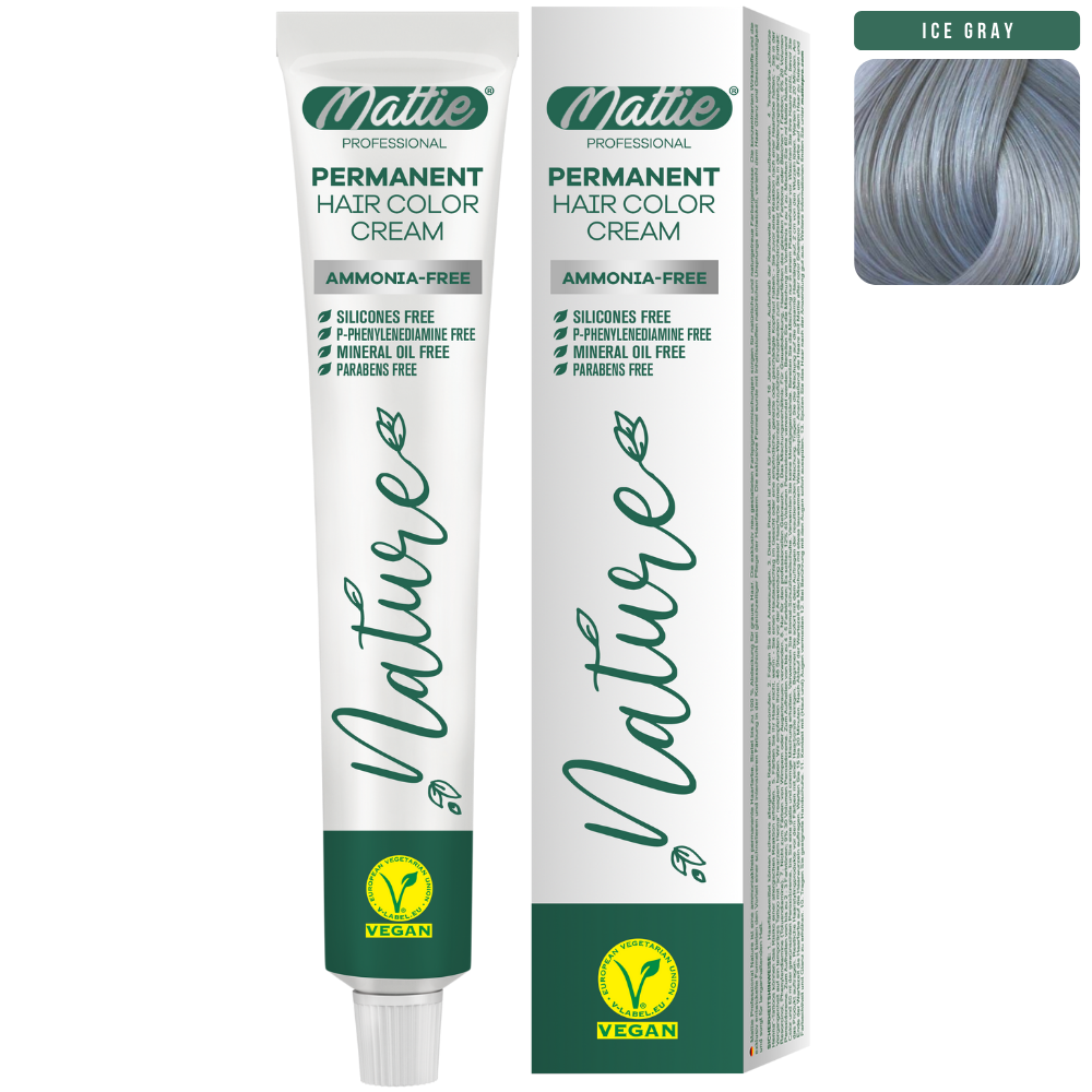 Mattie Professional Nature (Ice Gray) - Vegan Permanent Color Cream 60ml