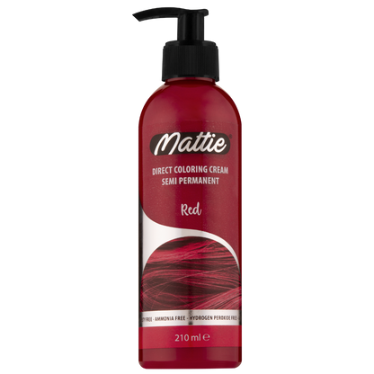Mattie Red - Direct Vegan Kleurcrème Semi-Permanent 210ml