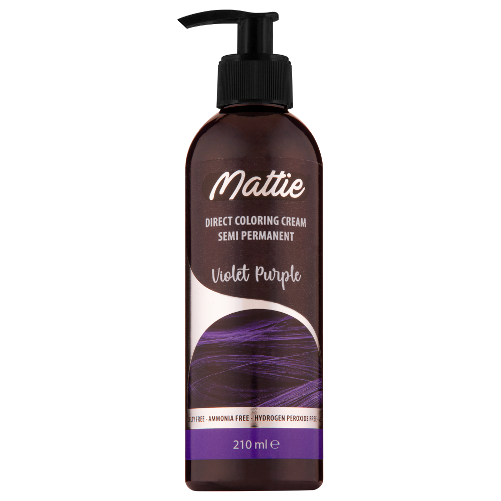 Puple Direct Us Mattie Violet Purple - Direct Vegan Coloring Cream Semi-Permanent 210m ...