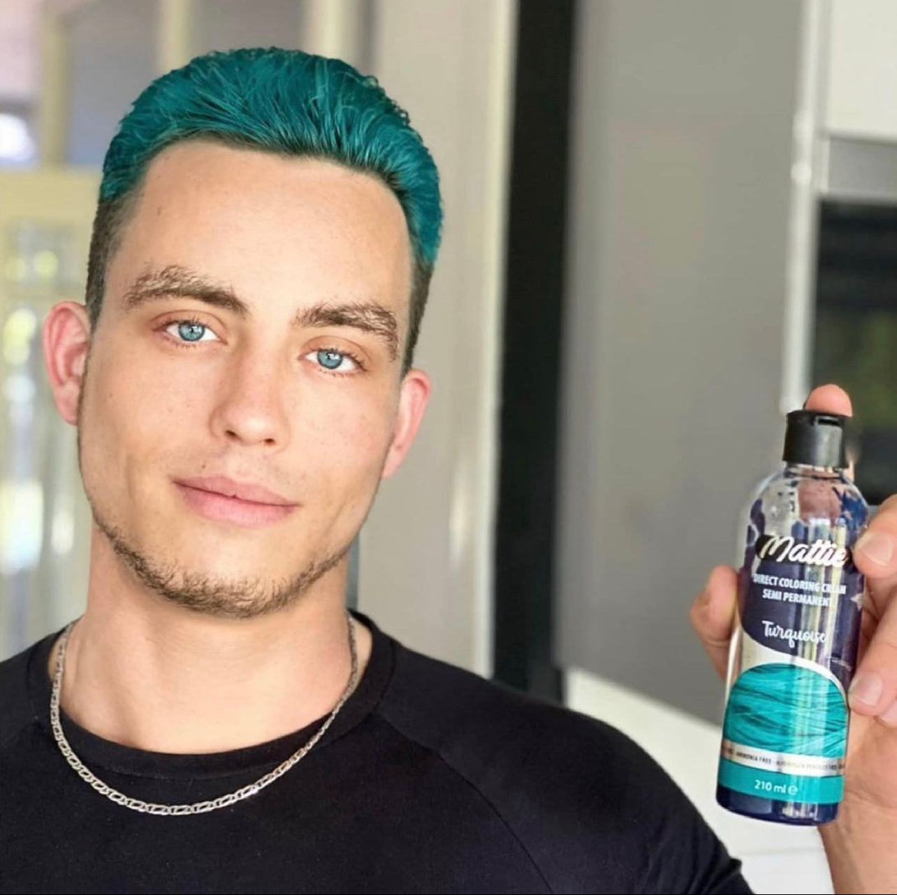 Mattie Turquoise - Direct Vegan Kleurcrème Semi-Permanent 210ml